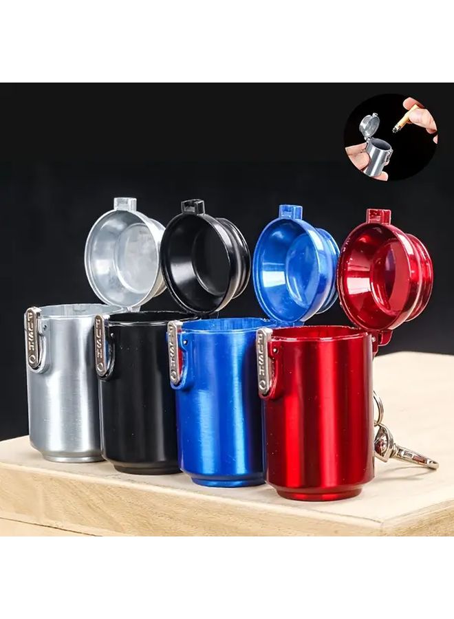 سجارة محمولة سوداء بغطاء تصميم مقاوم للتسرب للاستخدام في الهواء الطلق والسفر والمنزل - Image 1